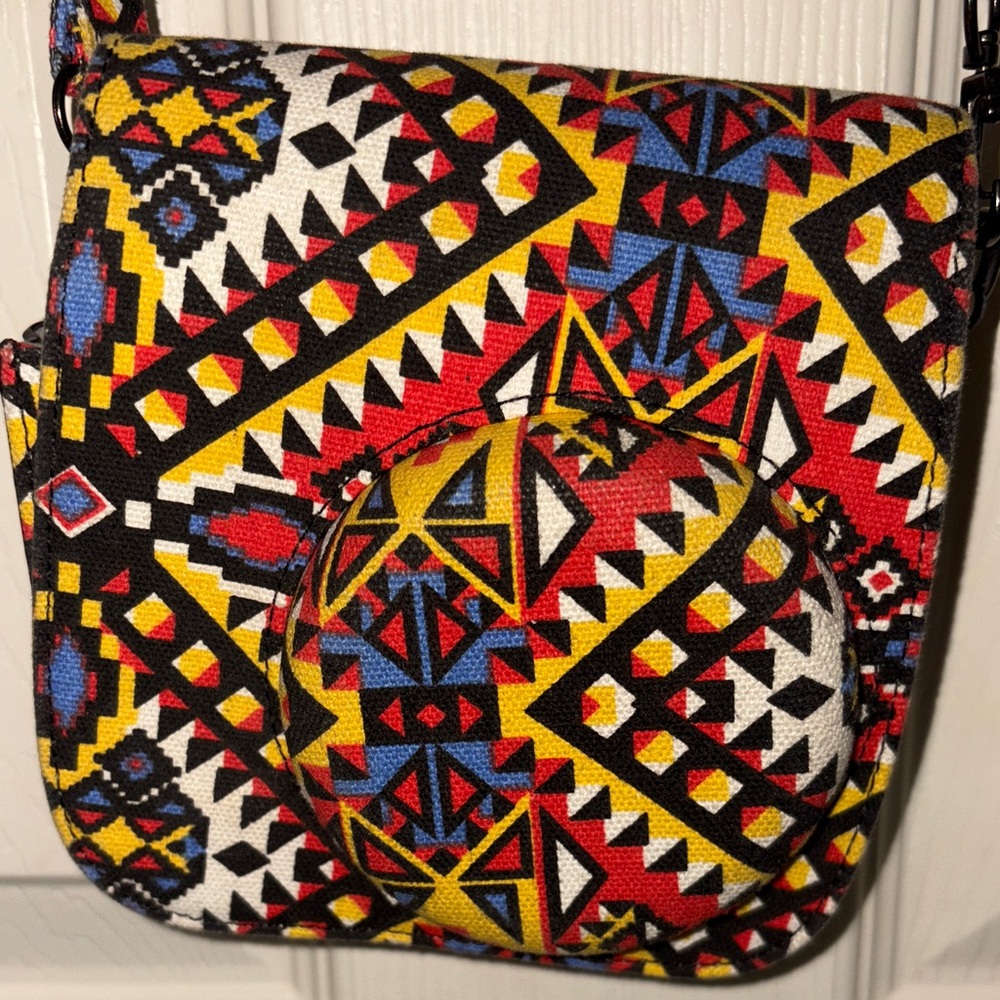 Colorful Geometric Patterned Women's Bag